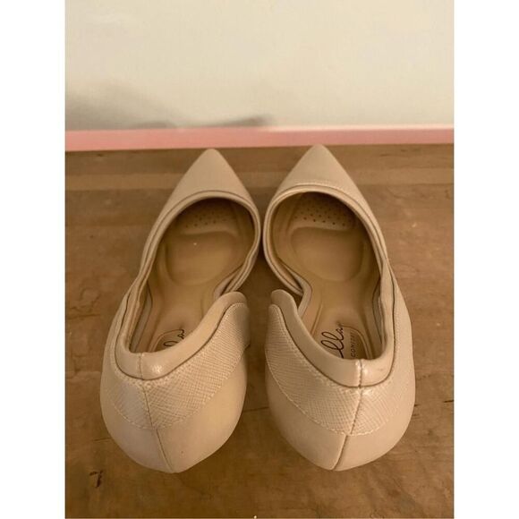 Abella 9.5 Satine true comfort taupe Faux Leather Pointed Toe Pumps heels - Picture 5 of 7